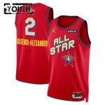 Maillot All-Star 2025 Shai Gilgeous-Alexander Jordan Rouge Swingman - Enfant